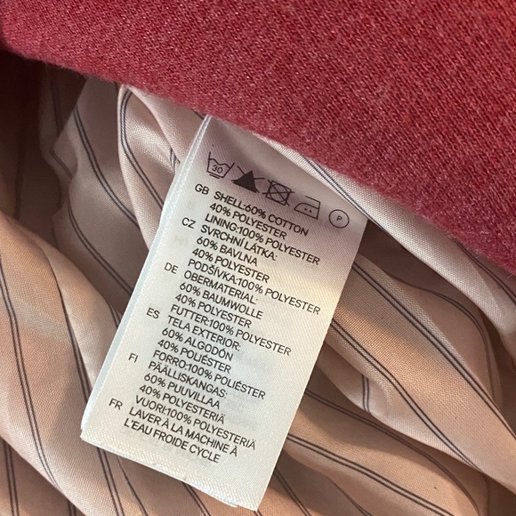 H&M Women's Bold Red Suit Jacket size 12 - Picture 8 of 8